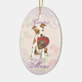 Am Staff Heart Mama Keramik Ornament (Links)