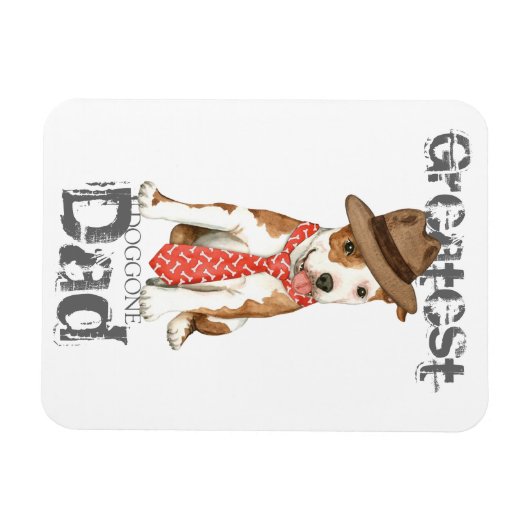 Am Staff Vater Magnet (Horizontal)