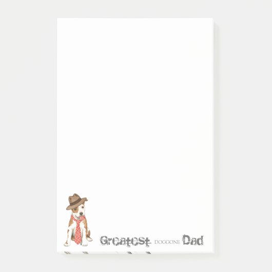 Am Staff Vater Post-it Klebezettel (Vorderseite)