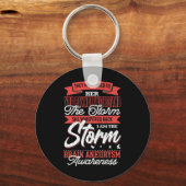 Am Storm Brain Aneurysm-Awareness-Grap Schlüsselanhänger (Vorderseite)
