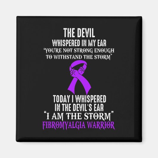 Am Storm Fibromyalgie-Bewusstseinswarter Magnet (Vorne)