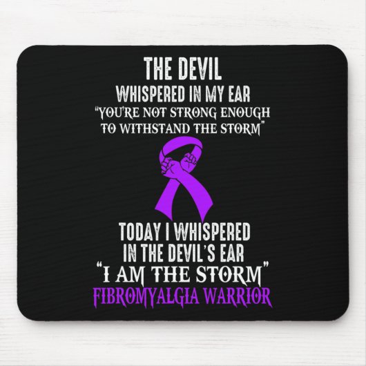 Am Storm Fibromyalgie-Bewusstseinswarter Mousepad (Vorne)
