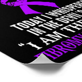 Am Storm Fibromyalgie-Bewusstseinswarter Poster (Ecke)