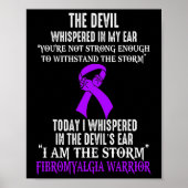 Am Storm Fibromyalgie-Bewusstseinswarter Poster (Vorne)