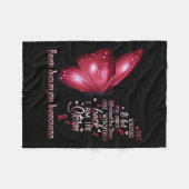 Am Storm Hirn Aneurysm-Awareness Butterfly Fleecedecke (Vorderseite (Horizontal))