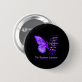 Am Storm Rett Syndrome Awareness Butterfly Button (Vorne & Hinten)