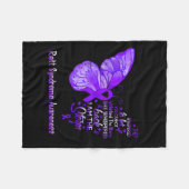 Am Storm Rett Syndrome Awareness Butterfly Fleecedecke (Vorderseite (Horizontal))