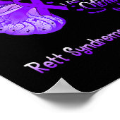 Am Storm Rett Syndrome Awareness Butterfly Poster (Ecke)