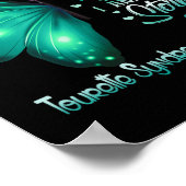 Am Storm Tourette Syndrome Awareness Butterfly Poster (Ecke)