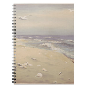 Am Strand (1879) - Vintage Küstenkunst Notizblock