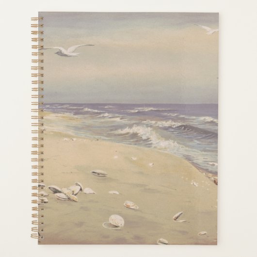 Am Strand (1879) - Vintage Küstenkunst Planer (Vorderseite)