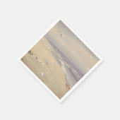 Am Strand (1879) - Vintage Küstenkunst Serviette (Ecke)