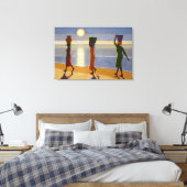 Am Strand 2007 Leinwanddruck (Insitu (Schlafzimmer))