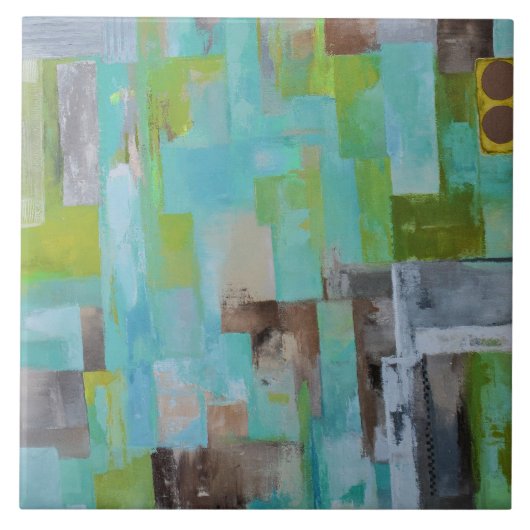 Am Strand 6 x 6 Keramiken Tile Fliese (Vorderseite)