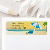 Am Strand! Adressetikett (Insitu)