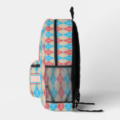 Am Strand Argyle Bedruckter Rucksack (Rechts)