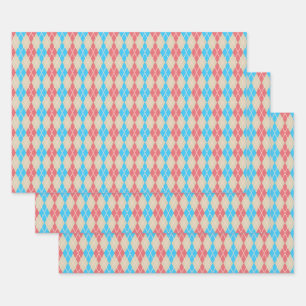 Am Strand Argyle-Geschenkpapier-Set Geschenkpapier Set