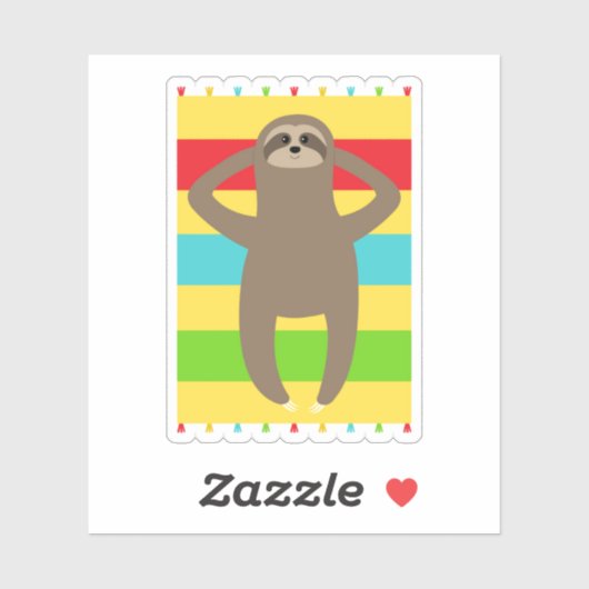 Am Strand Aufkleber (Blatt)