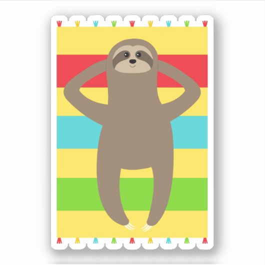 Am Strand Aufkleber (Vorderseite)