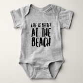 Am Strand Baby Strampler (Vorderseite)