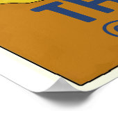 Am Strand bearbeiten Sie Text Poster (Ecke)