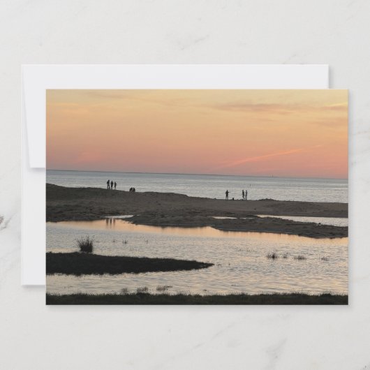 Am Strand bei Sonnenuntergang (Vorderseite)