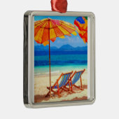 "AM STRAND" CHRISTMAS ORNANATION ORNAMENT AUS METALL (Rechts)