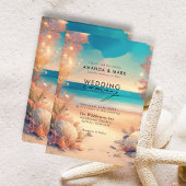 Am Strand Coastal Nautical Foto Wedding Einladung