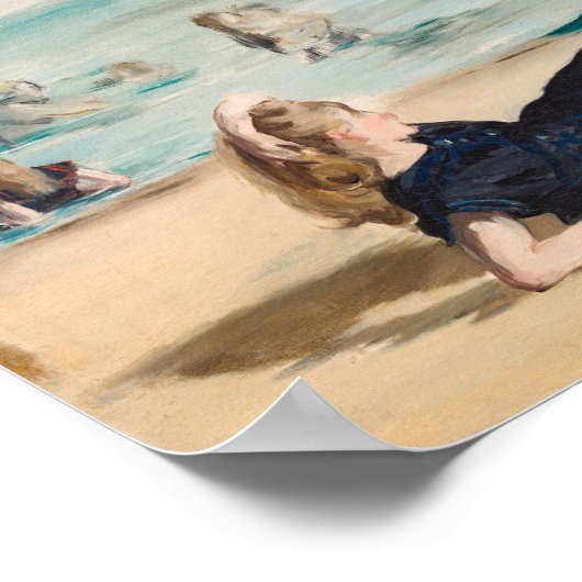 Am Strand | Édouard Manet Poster (Ecke)