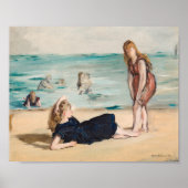 Am Strand | Édouard Manet Poster (Vorne)