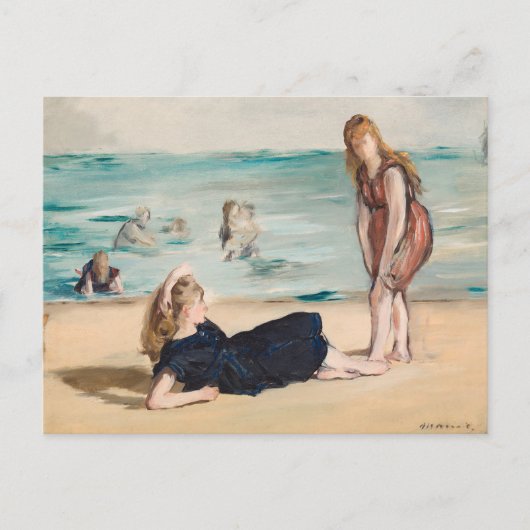 Am Strand | Édouard Manet Postkarte (Vorderseite)