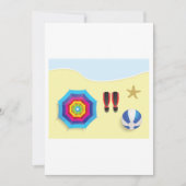 Am Strand Einladung (Vorderseite)