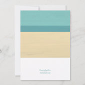 Am Strand Einladung (Rückseite)