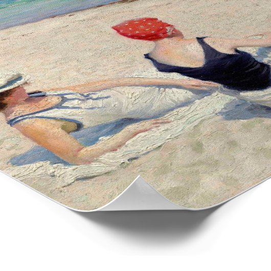 Am Strand, Falsterbro | Paul Fischer Poster (Ecke)