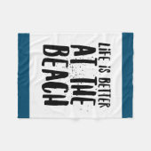 Am Strand Fleecedecke (Vorderseite (Horizontal))