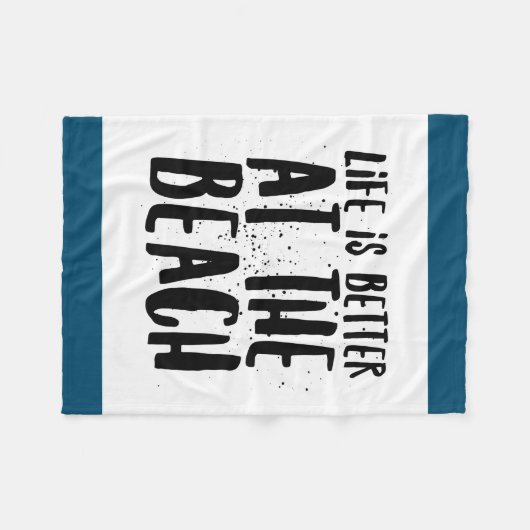 Am Strand Fleecedecke (Vorderseite (Horizontal))