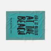 Am Strand Fleecedecke (Vorderseite (Horizontal))