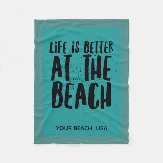 Am Strand Fleecedecke (Vorderseite)