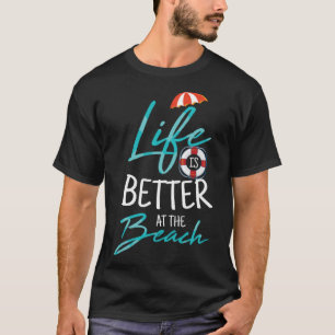 Am Strand für ein Schwimmteam T-Shirt