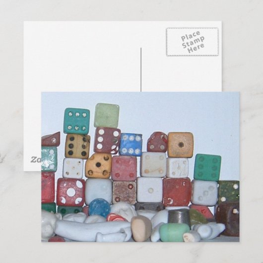 Am Strand gefundene Objekte Postkarte (Vorne/Hinten)