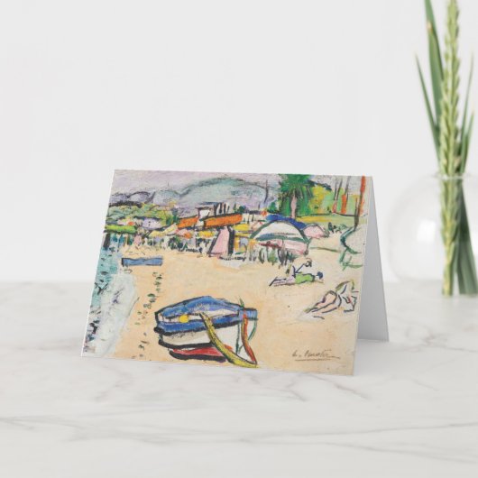 Am Strand | George Leslie Hunter Karte (Vorderseite)