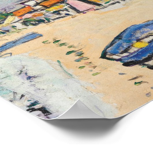 Am Strand | George Leslie Hunter Poster (Ecke)