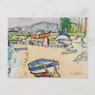 Am Strand   George Leslie Hunter Postkarte