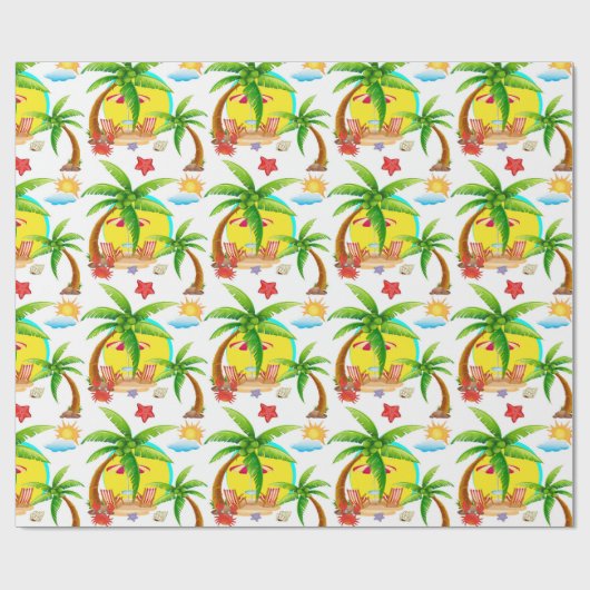 Am Strand Geschenkpapier (Flach)