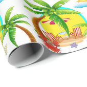 Am Strand Geschenkpapier (Rolleneckpunkt)