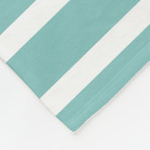 Am Strand gestreift nach Maß Fleecedecke (Ecke)