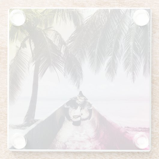 Am Strand Glasuntersetzer (Rückseite)