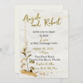 Am Strand Hochzeit Einladung (Vorne/Hinten)