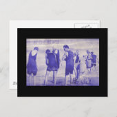 Am Strand im Juli Postkarte (Vorne/Hinten)