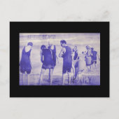 Am Strand im Juli Postkarte (Vorderseite)